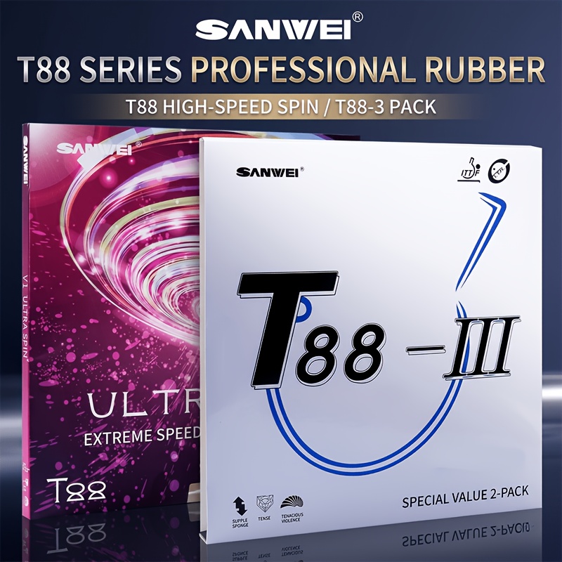 Table Tennis Racket - Driedimensionaal T88-serie tafeltennisrubber, hoogelastisch sponsrubber van